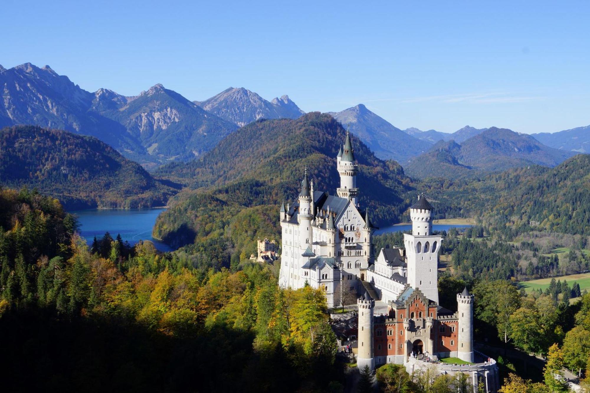 Ferienwohnung Herzstueck Im Haus Schlossblick Fussen Bagian luar foto